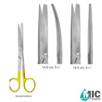 قیچی جراحی با لبه تنگستن کارباید یکسر تیز