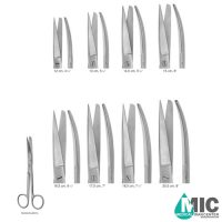 قیچی جراحی کرو با نوک یکسر تیز استاندارد