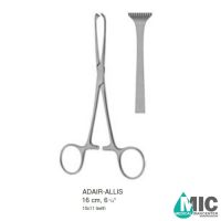 پنس روده و بافت آلیس بویز-آلیس دندانه دار 11*10، سایز 16 سانتیمتر(ADAIR-ALLIS)